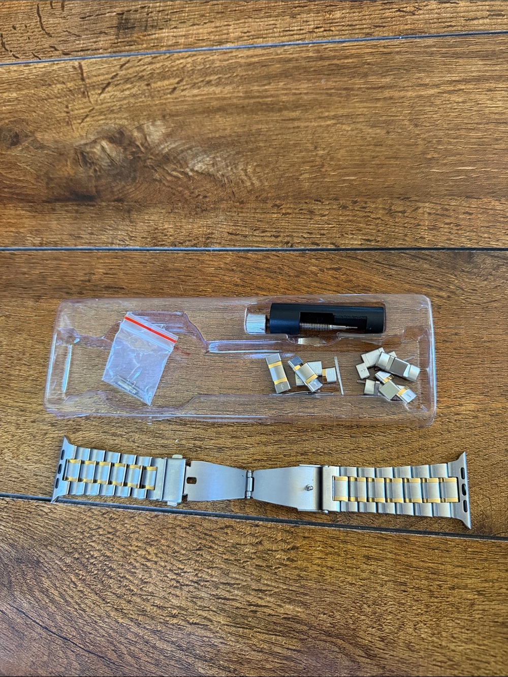 Apple Two-Tone Stainless Steel Watch Band with Gold Accent Links